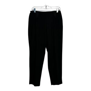 Peter Nygard Womens Black Pull On Straight Leg Dress Pants 10 61G1A2199